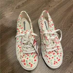 Superga cherry print shoes